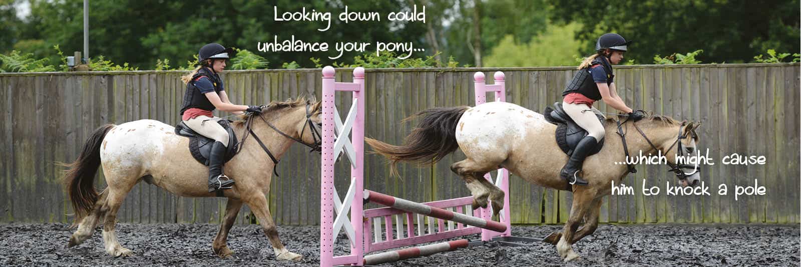 Pony knocking jump down