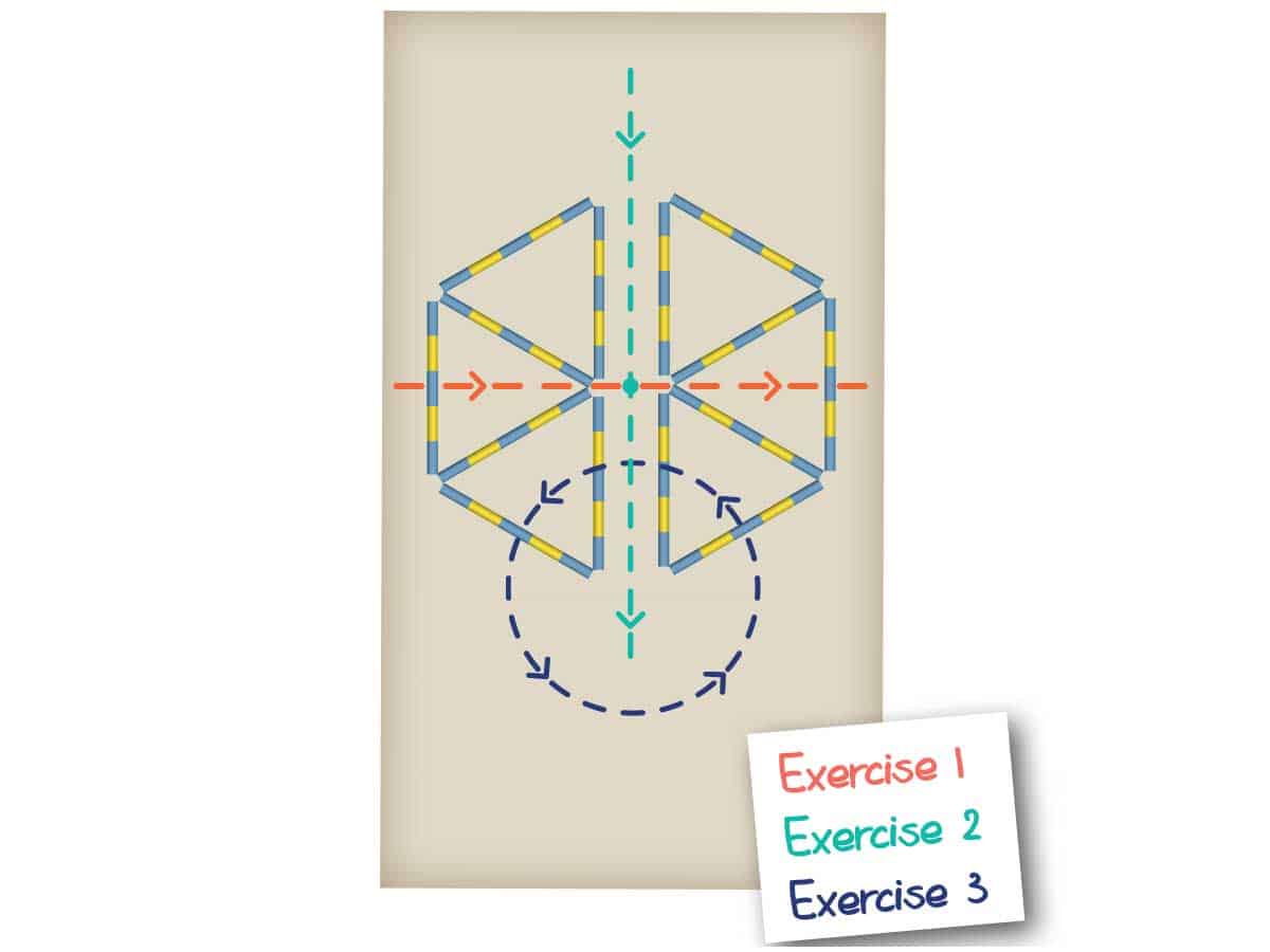 Spider web pole layout