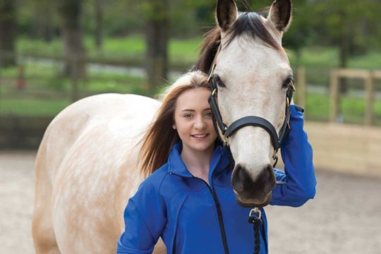 Girl with a pony