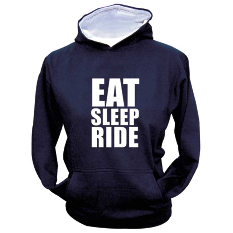 Eat Sleep Ride Hoodie – Navy
