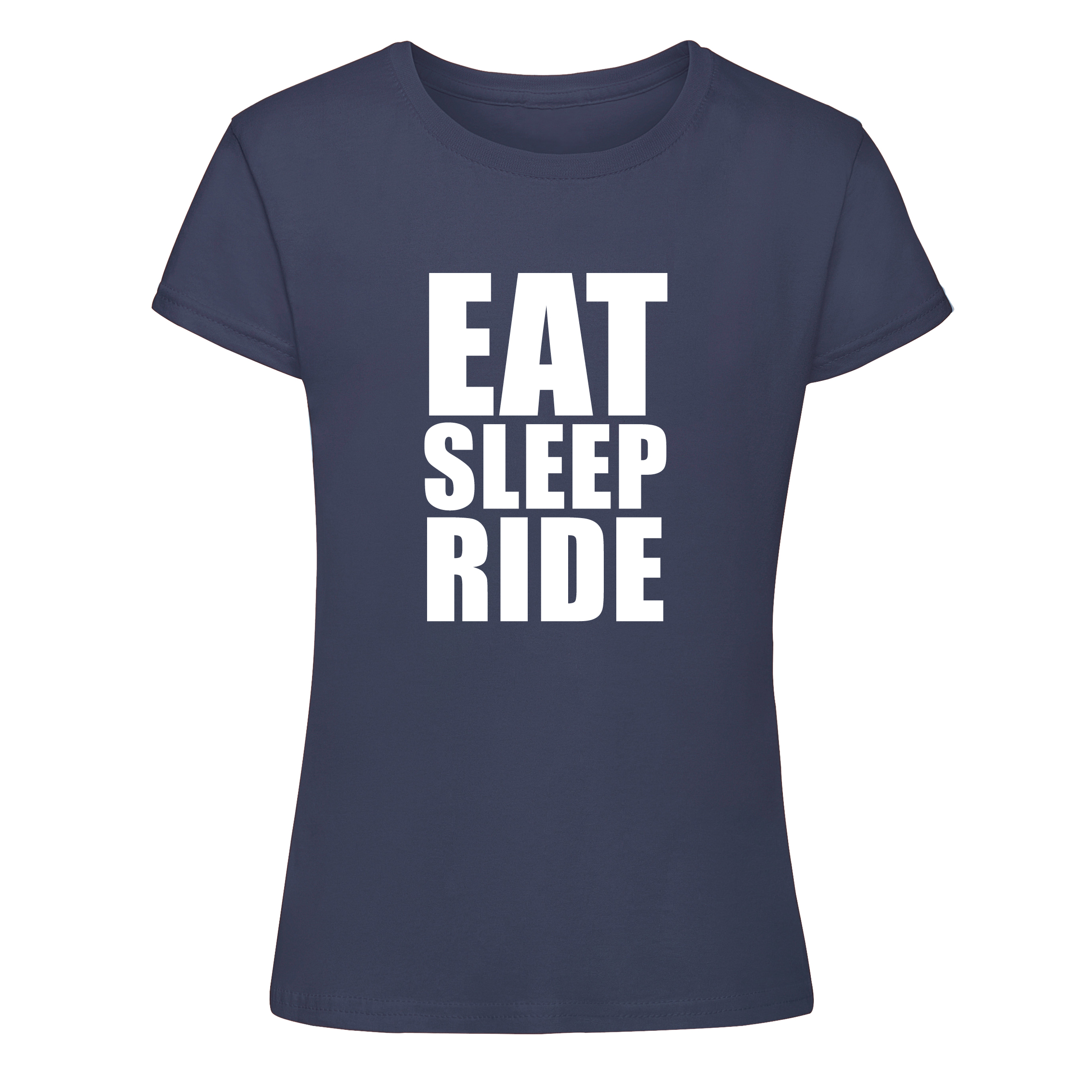 Eat Sleep Ride T-shirt – navy