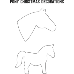 PONY Christmas decorations template download