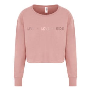 Live Love Ride Cropped Sweatshirt