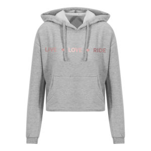 Live Love Ride Cropped Hoodie