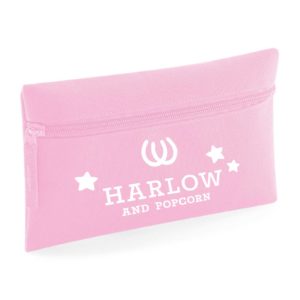 harlow and Popcorn pencil case - pink