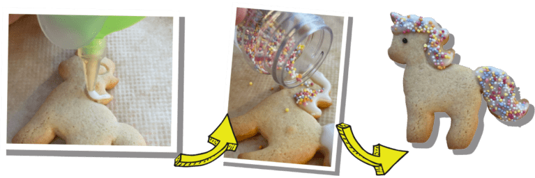 How to decroate unicorn biscuits
