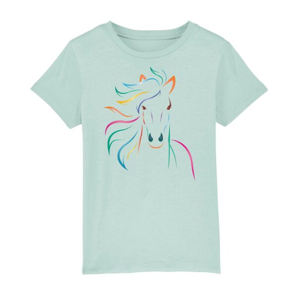 Multicoloured horse head pony t-shirt