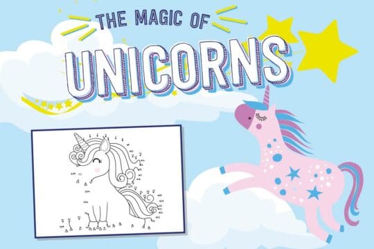 Unicorn join-the-dot puzzle