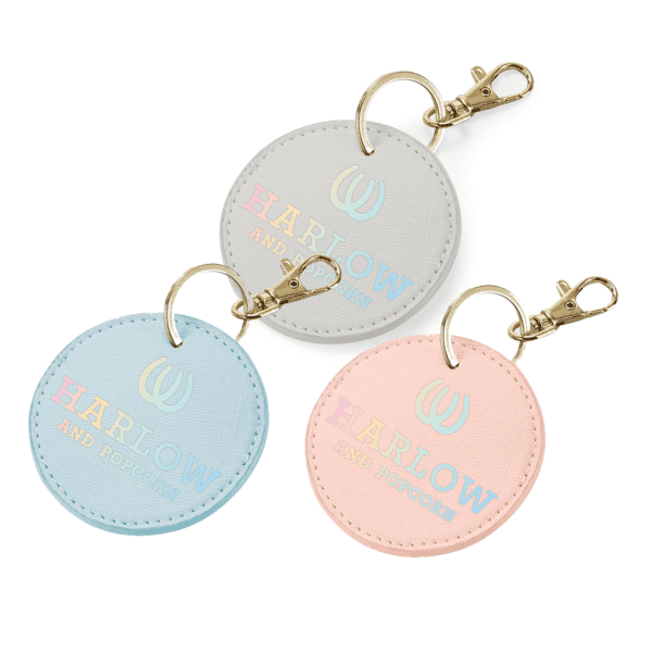 Harlow and Popcorn keyring