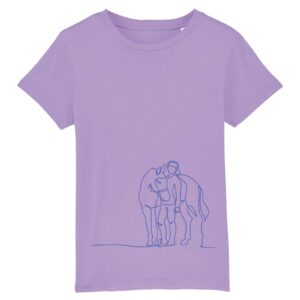 Horse and Rider outline t-shirt