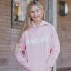 Harlow Puff Print pink hoodie