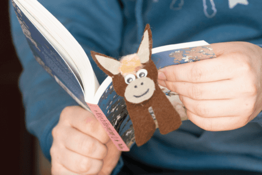 Make-a-donkey-bookmark